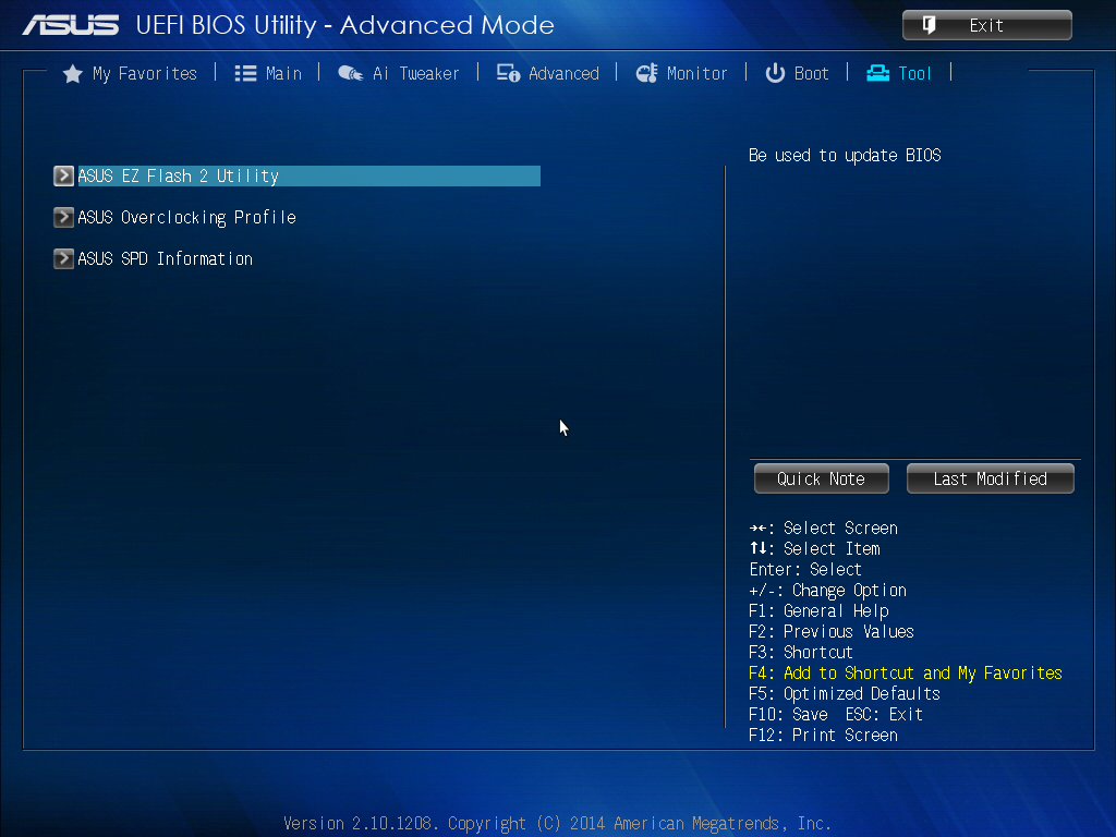 Asus bios advanced mode menu